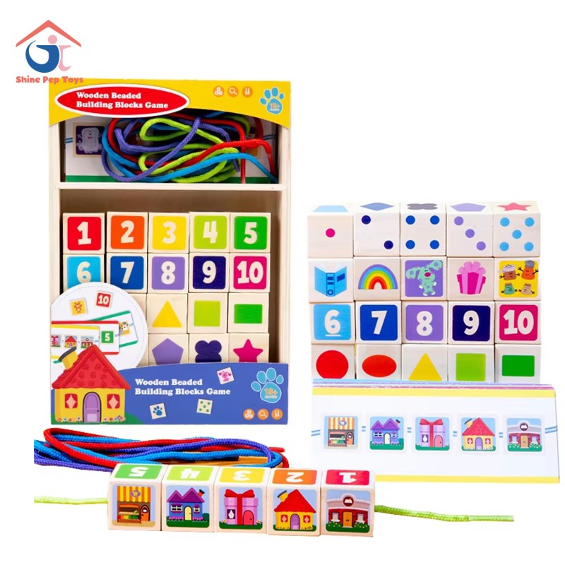 Building Blocks Supplier - Solid Wood Figures Playhouse Pretend Toy