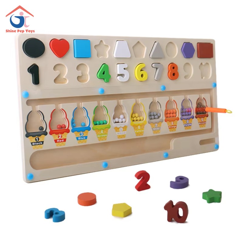 Montessori Toy Manufacturer - Rainbow Blocks Xylophone Bead Maze