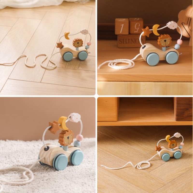 Dragging Car Toys Supplier - Wooden Preschool Early Learning Toy
