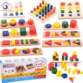 Stacking Toy Factory - Animal Peg Size Color Matching Music Toy