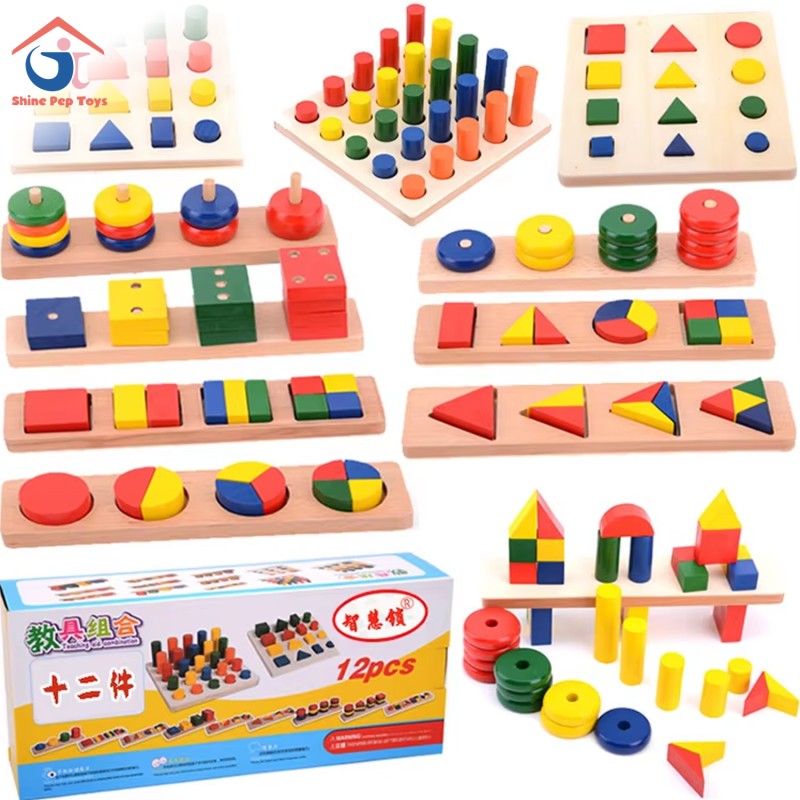 Stacking Toy Factory - Animal Peg Size Color Matching Music Toy