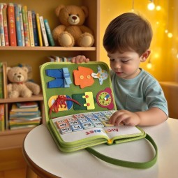 Felt Book Supplier - Baby Dressing Learning Cloth Activity Book