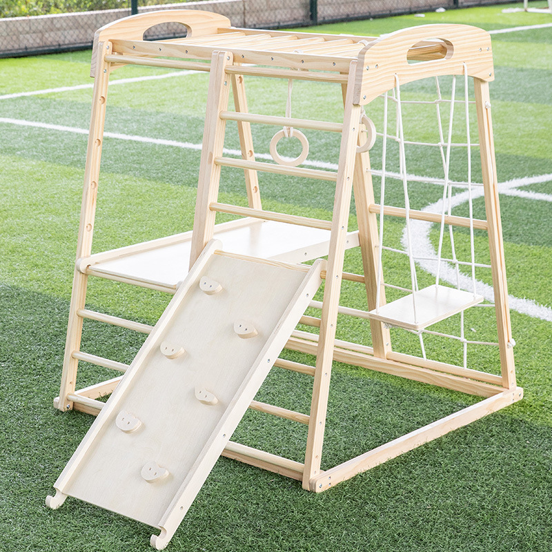 Climbing Arch Supplier - Rainbow Rocking Chair Montessori Set