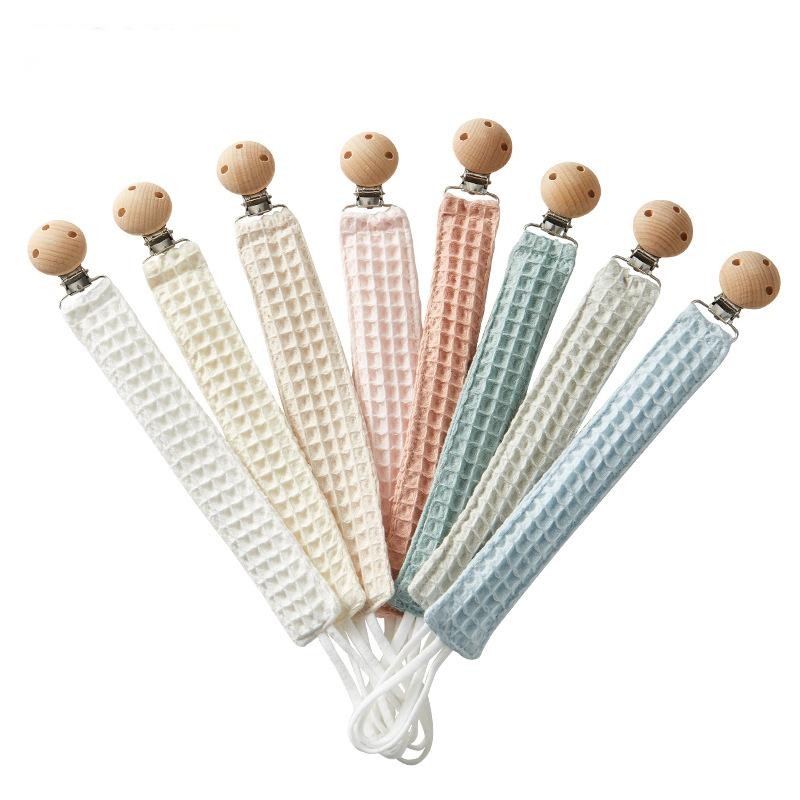 Pacifier Chain Factory - Cotton Waffle Feeding Dummy Clips