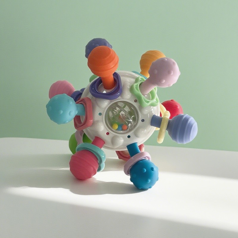 Wooden Rattles Manufacturer - Handmade Crochet Animal Soothing Gift