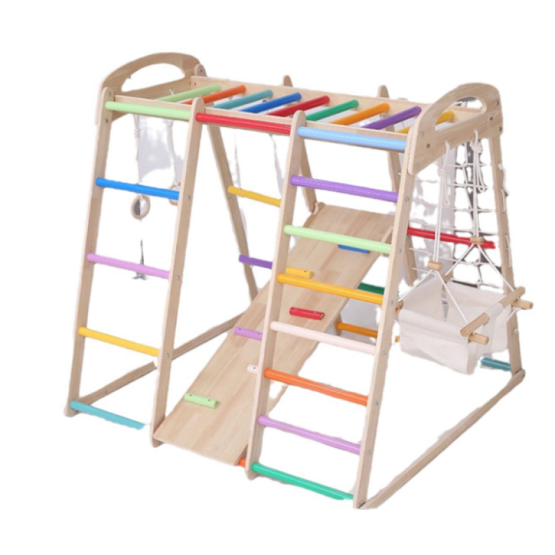 Jungle Gym Supplier - Kids Indoor Wooden Montessori Climbing Frame