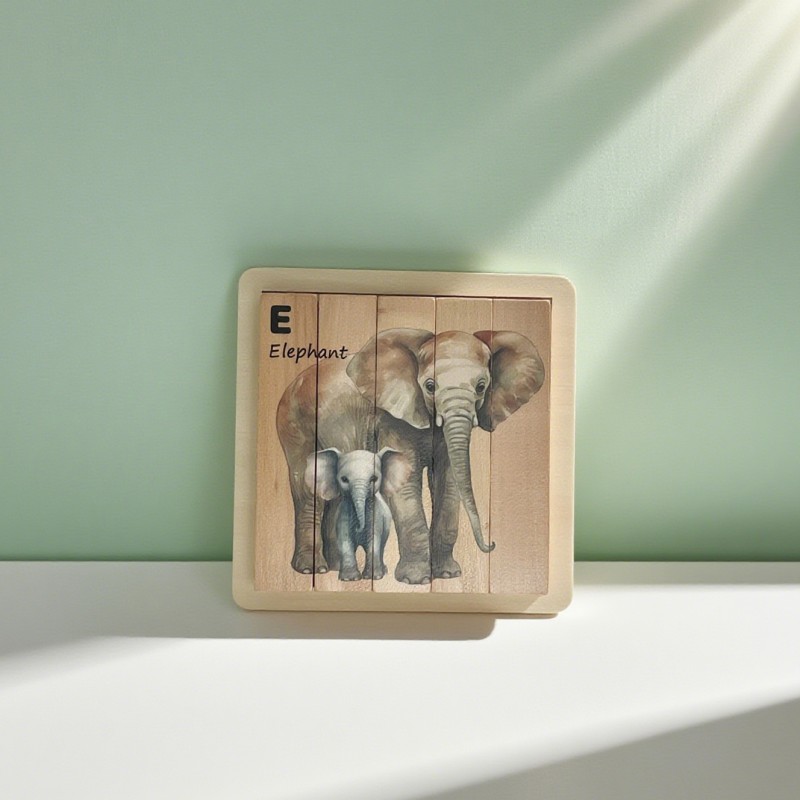 Animal Puzzle Supplier - DIY Wooden Carving Print Ornaments
