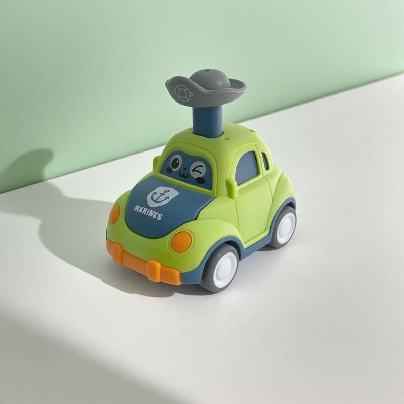 Press Car Factory - Inertial Pull Back Police Ambulance Toy