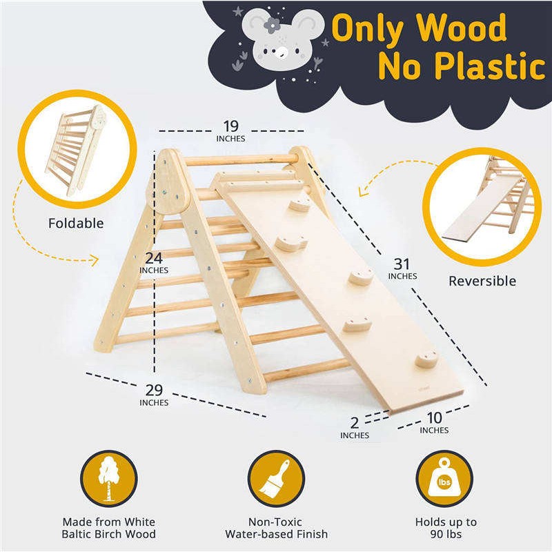 Wooden Play Set Supplier - Outdoor Large Climbing Equipment Frame