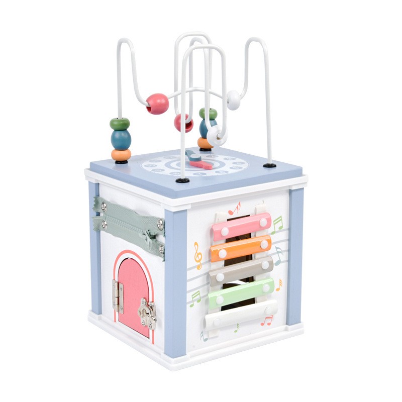 Treasure Box Supplier - Round Bead Wooden Shape Sorter Cube