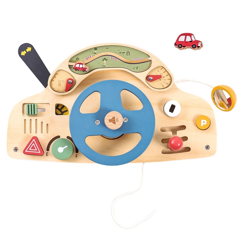 Operation Board Factory - Wooden Toy Car Simulation Sensory Set