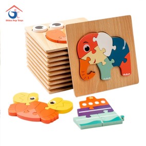 Wooden Puzzle Manufacturer - 3D Animal Geometry Educational Toy