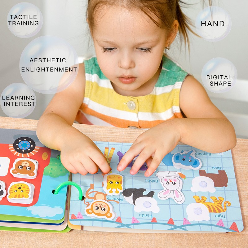Baby Quiet Book Factory - Pastel Paper Enlightenment Puzzle Toy