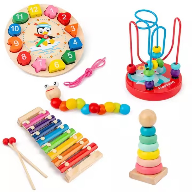 Montessori Teaching Factory - Wooden Manual Furniture Sensory Toy