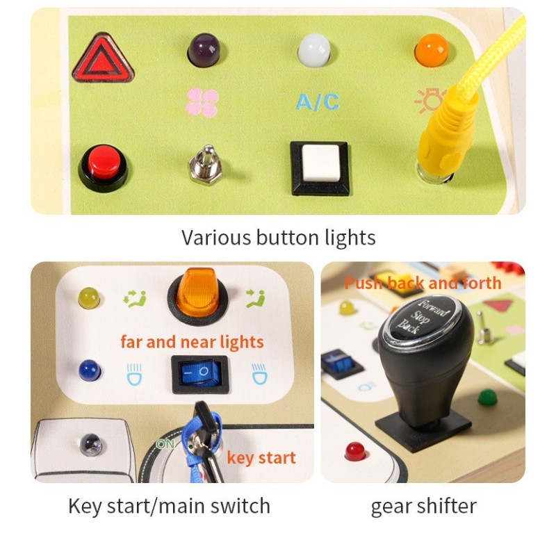 Busy Board Factory - Electronic LED Light Sensory Learning Toy