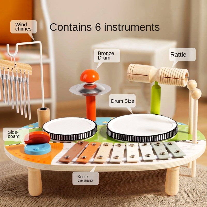 Bear Piano Factory - Multi-Functional Wooden Early Educational