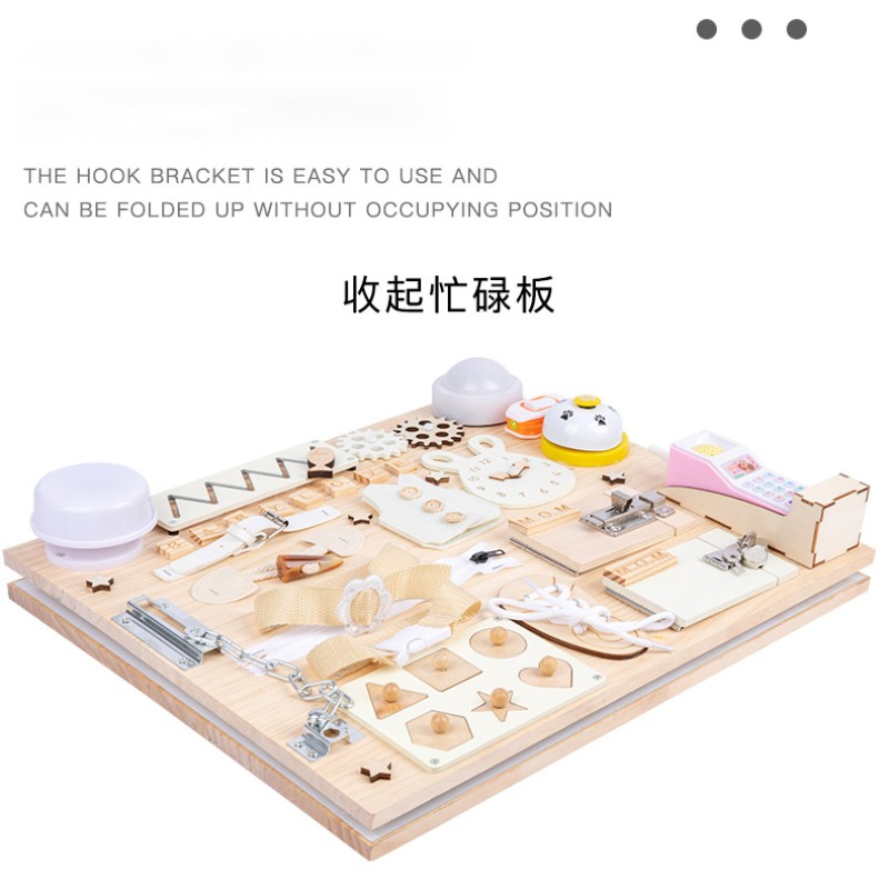 Travel Toy Supplier - 2-in-1 LED Light Toolbox Busy Board