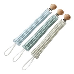 Pacifier Clip Supplier - Waffle Cotton Anti-drop Dummy Chain