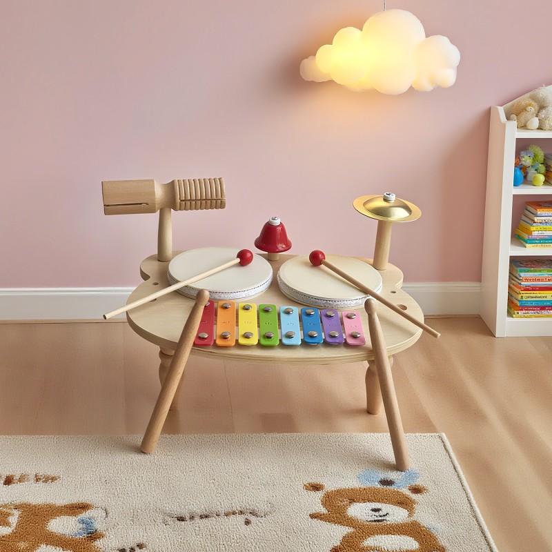 Music Toy Manufacturer - Six in One Xylophone Drum Sensory Toy