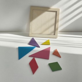 Jigsaw Puzzle Factory - Colorful Square Brain Teaser Educational