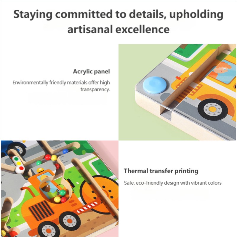 Maze Ball Toy Factory - Mushroom House Counting Board Math Toy