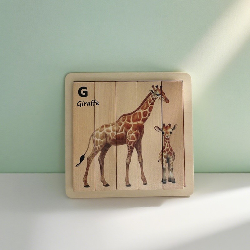 Animal Puzzle Supplier - DIY Wooden Carving Print Ornaments