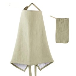 Stroller Cover Supplier - 2 Layers Muslin Nursing Feeding Cover