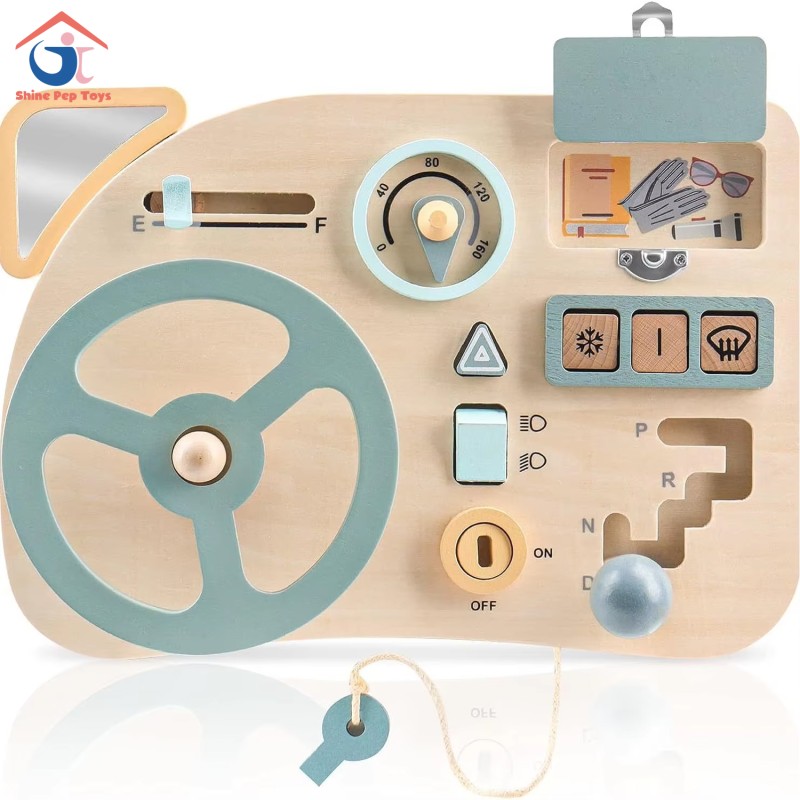 Busy Board Supplier - Car Steering Wheel Simulated Driving Toy
