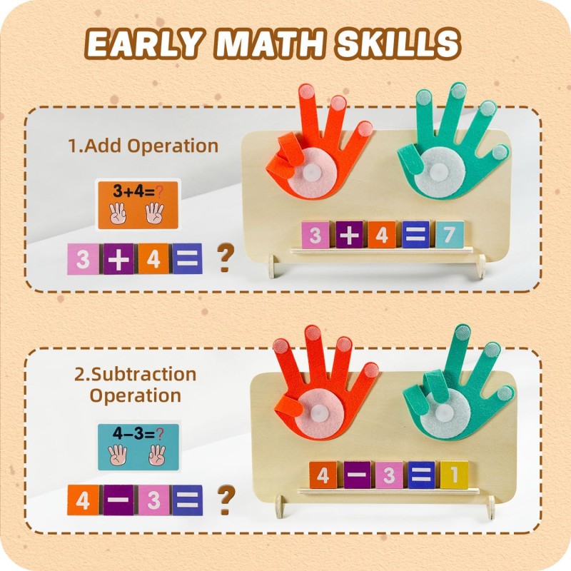 Counting Game Supplier - Wooden Number Blocks Mathematics Education