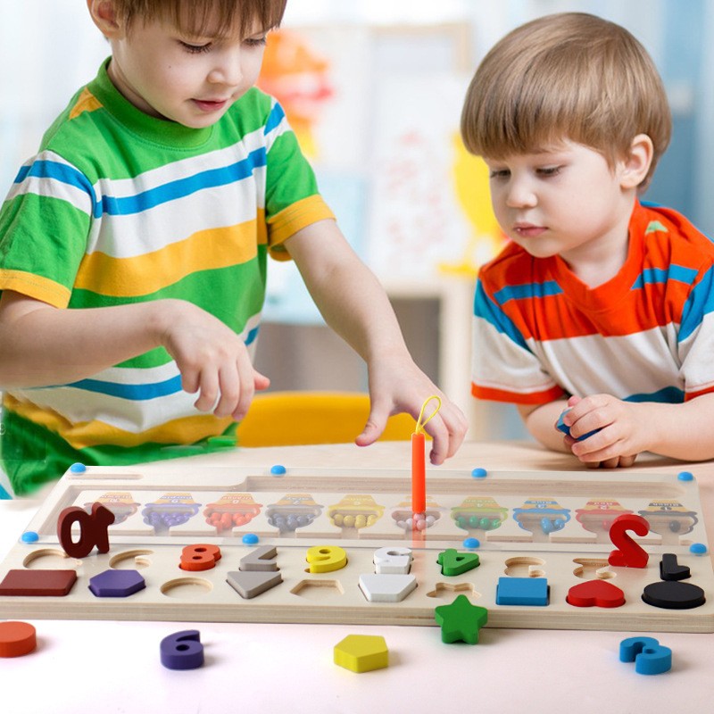 Montessori Toy Manufacturer - Rainbow Blocks Xylophone Bead Maze