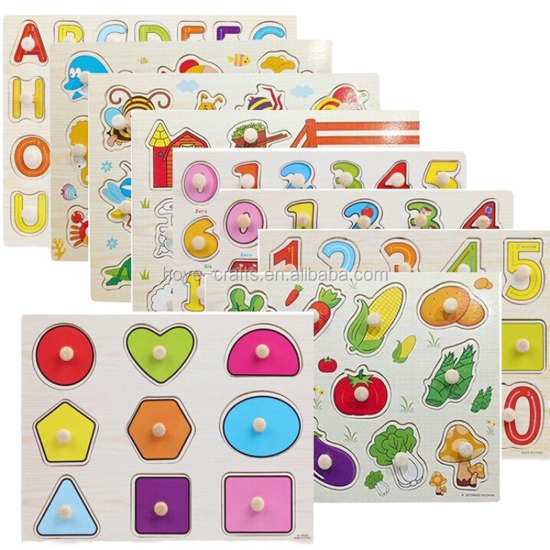 Pegged Puzzle Supplier - 3D Wooden Matching Games Teaching Aids