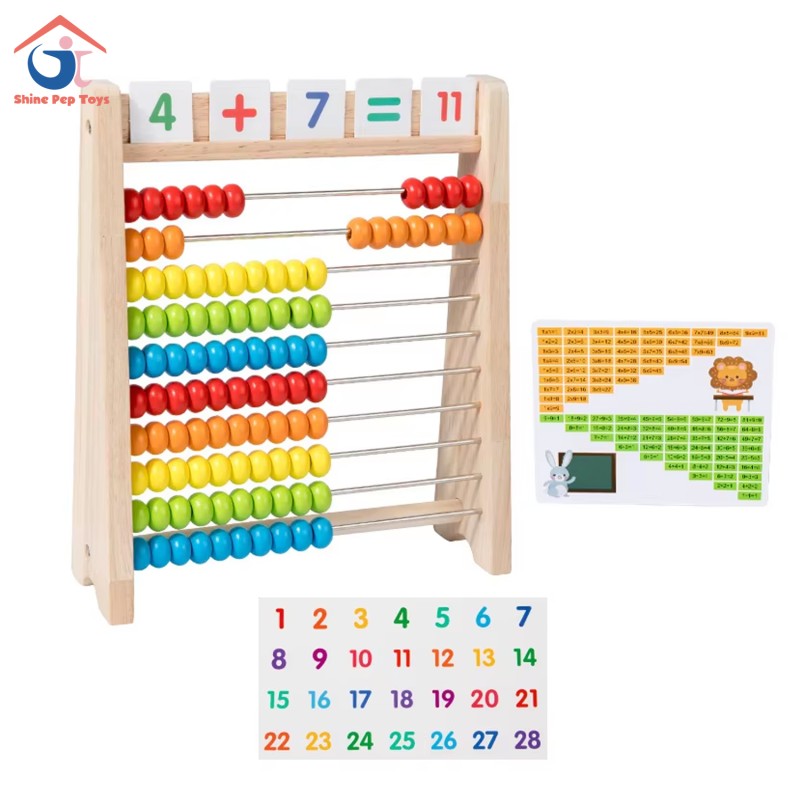Wooden Abacus Factory - Number Counting Calculating Game Toy