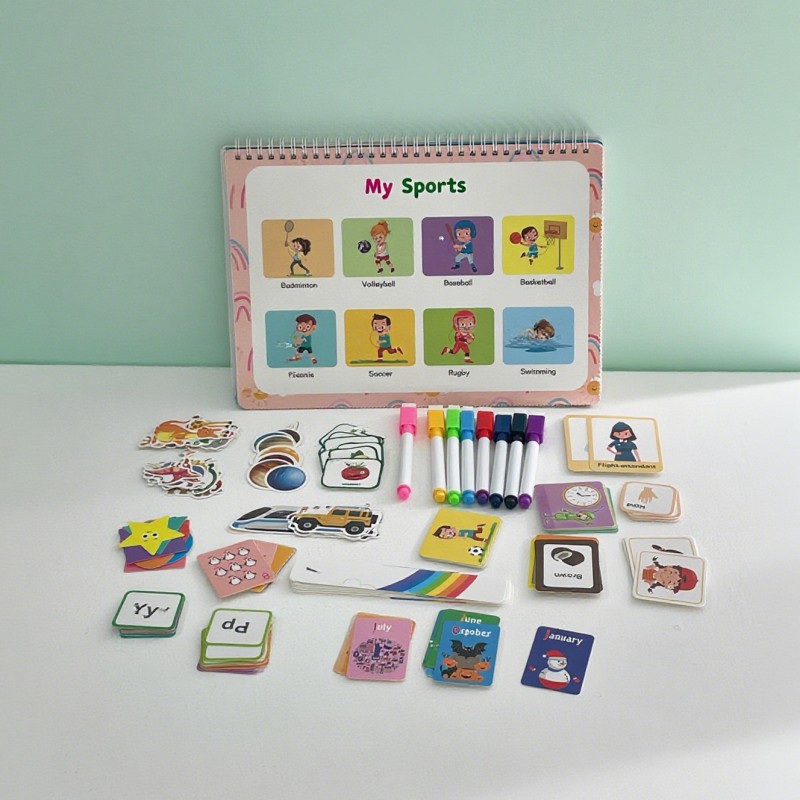 Smart Book Manufacturer - 26-Word Early Learning Picture Cards