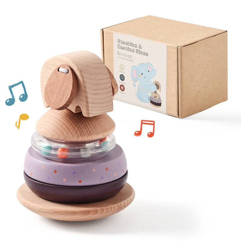 Building Blocks Manufacturer - Creative Color City Stacking Wooden Toy