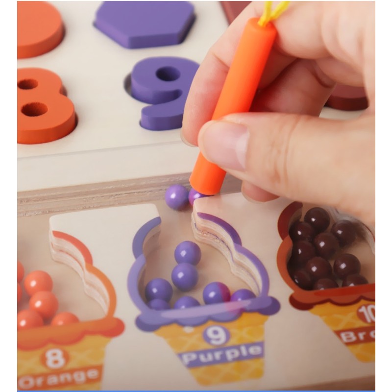 Montessori Toy Manufacturer - Rainbow Blocks Xylophone Bead Maze