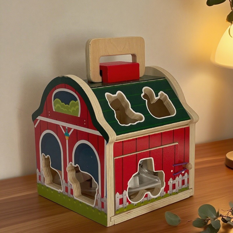 Smart House Toys Factory - Wooden Animal Figure Matching Cognition