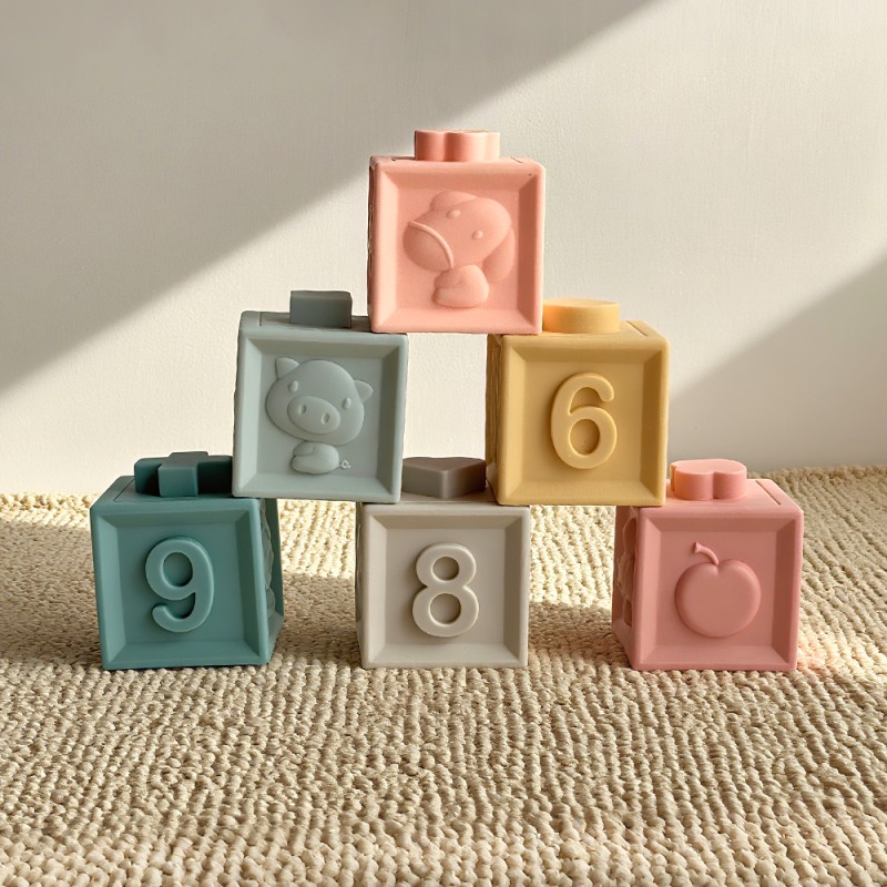 Silicone Toys Supplier - 40-Piece 3D Touch Number Animal Sensory