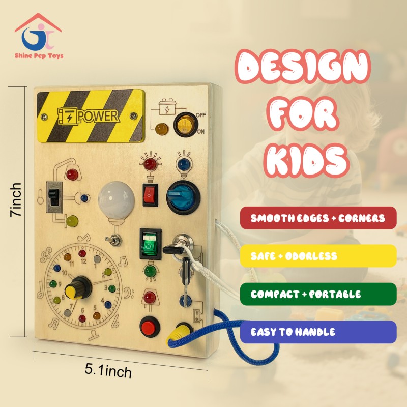 Wooden Toys Supplier - Sensory Montessori Early Learning Board