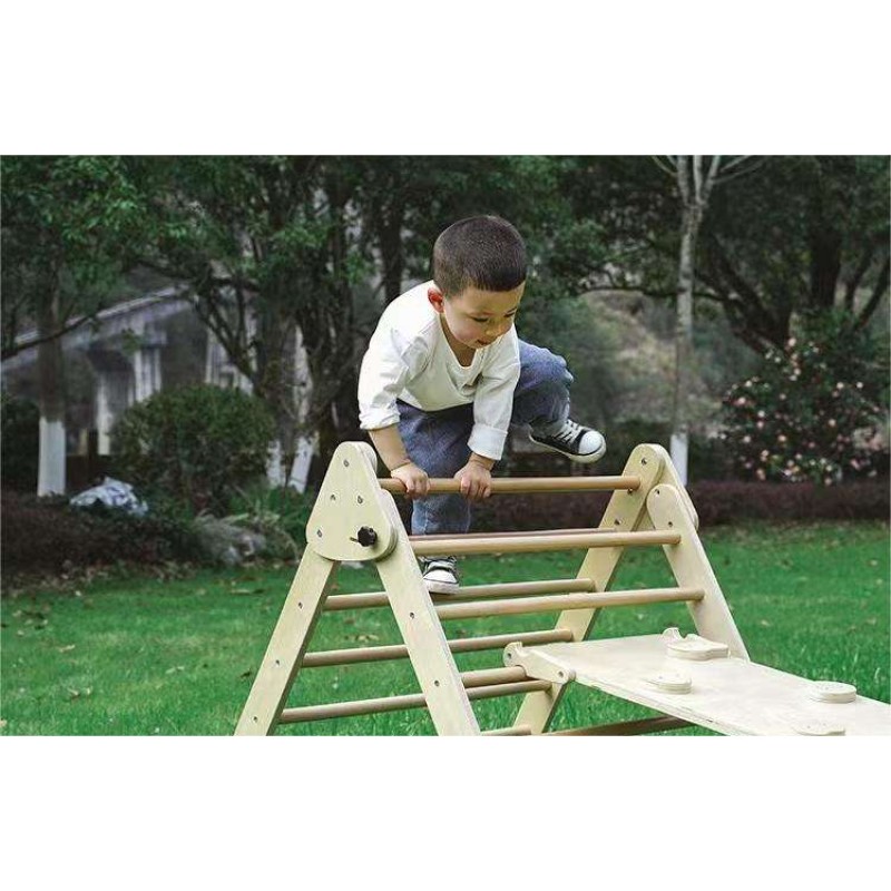Climbing Frame Manufacturer - Montessori Pickler Triangle Gym Set