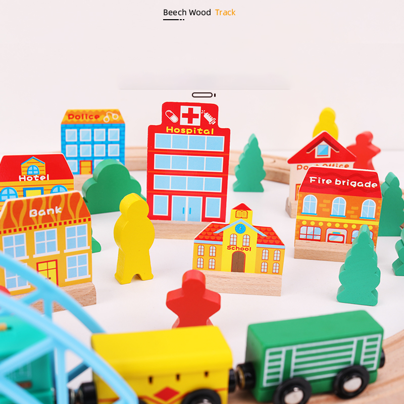 Ball Track Supplier - Roller Wooden Blocks Intellectual Development