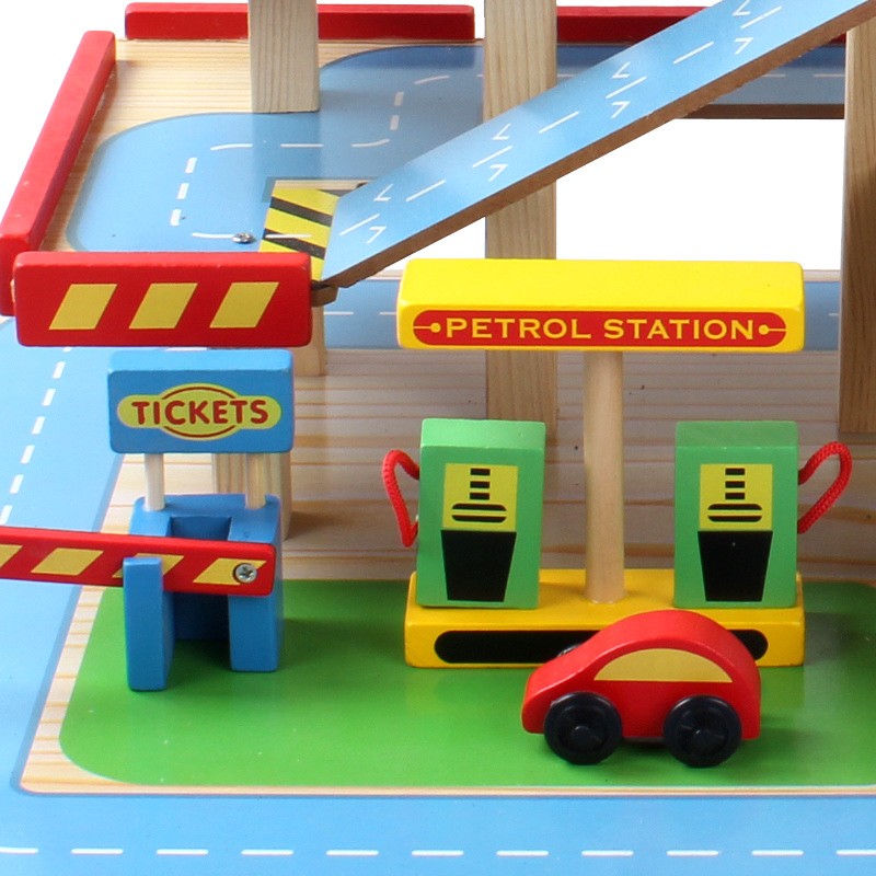 Railway Car Set Factory - DIY Assembly Wooden Track Educational