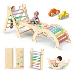 Pickler Triangle Factory - Foldable Ramp Ladder Indoor Playground