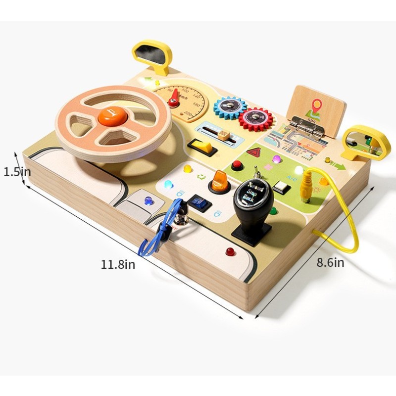 Busy Board Factory - Electronic LED Light Sensory Learning Toy