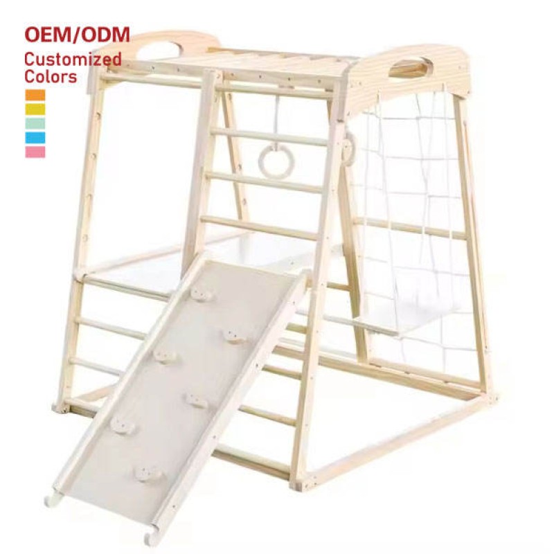 Climbing Arch Supplier - Rainbow Rocking Chair Montessori Set