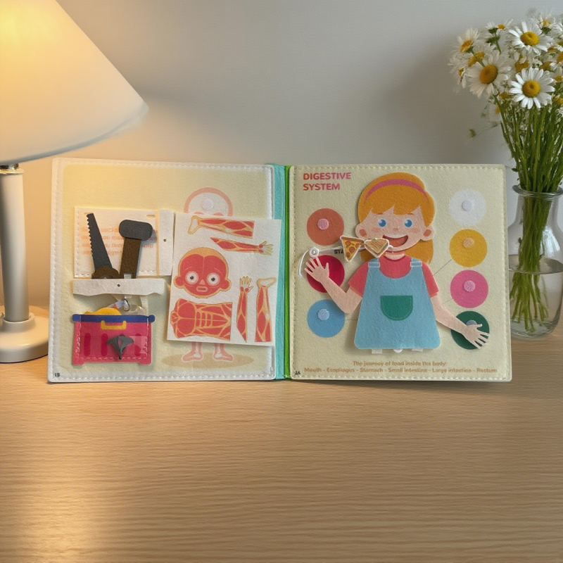 Educational Storybook Factory - Non-Woven Rainbow Felt Busy Board