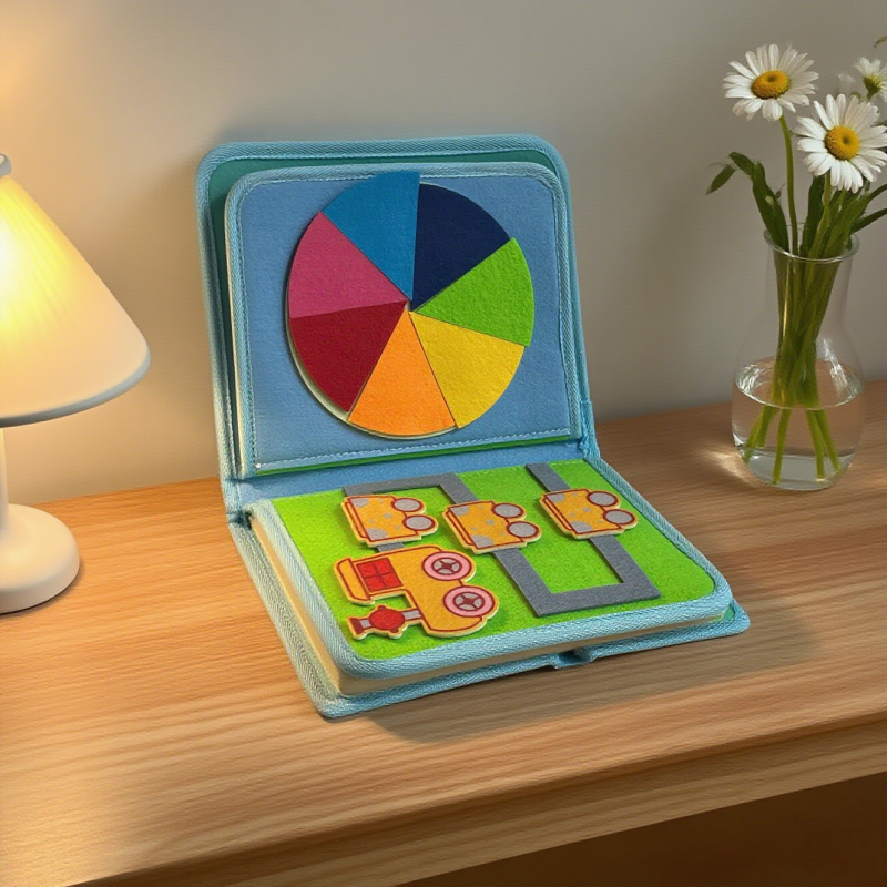 Wooden Castle Toy Factory - 5-in-1 Xylophone Cube Matching Toys