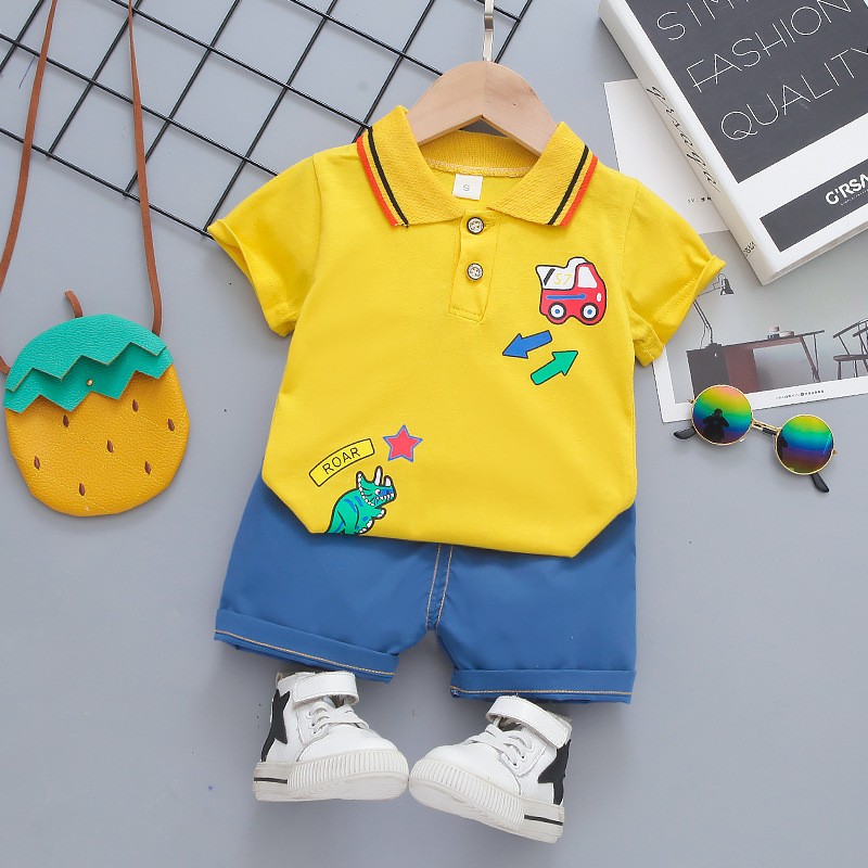 Toddler Fashionable Clothes Manufacturer - Short Sleeve Top and Shorts 100% Cotton