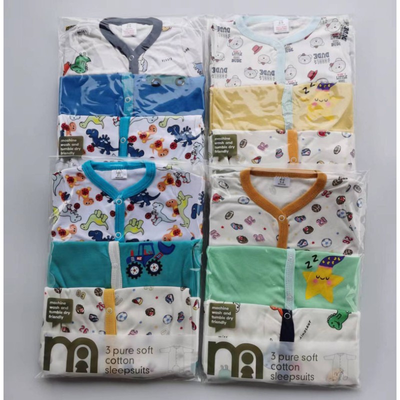 Baby Pajama Set Manufacturer - Wholesale 3-Piece Footed Onesie Infant Sleepwear