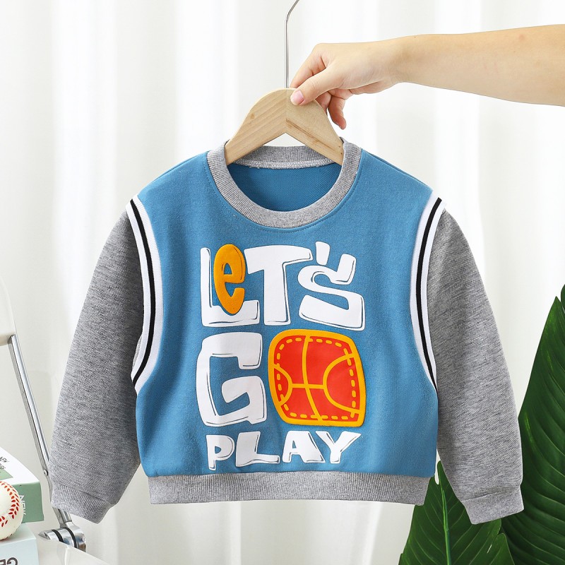 Toddler Boys Sweatshirt Manufacturer - Crewneck Cotton Long-Sleeve Pullover Cartoon Print