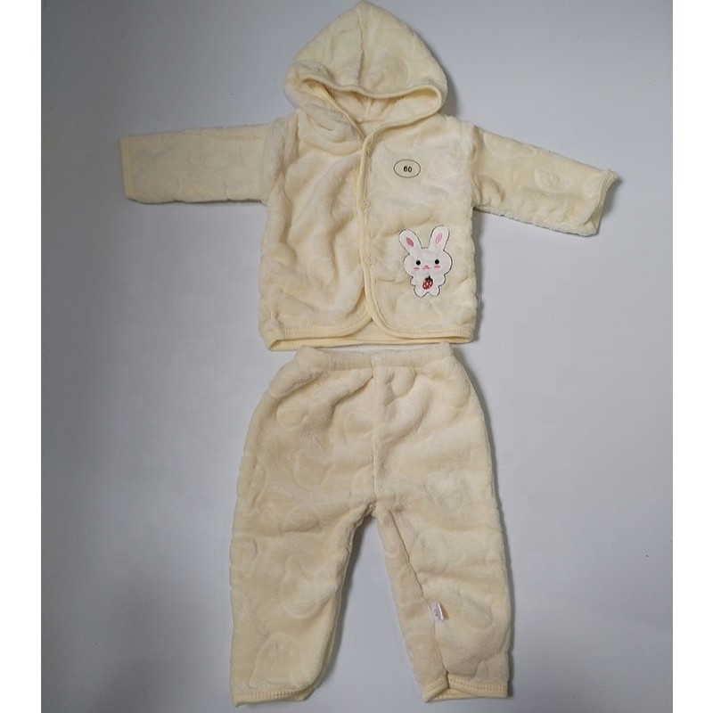 Baby Winter Clothes Supplier - 2 Piece Snowsuit Flannel Pants Jackets Winter Coat